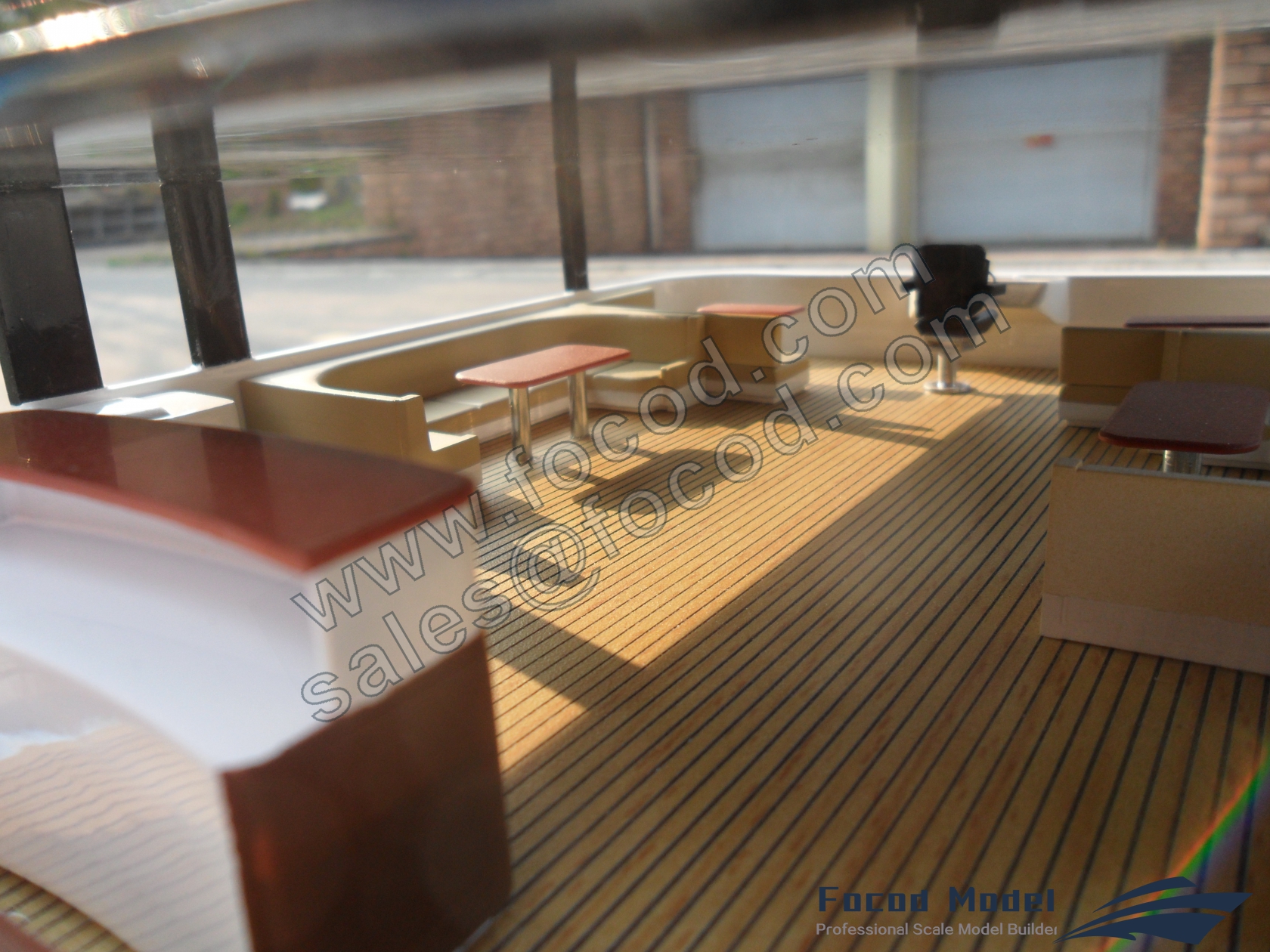 custom made model of 80ft catamaran yacht